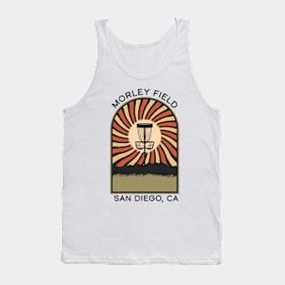 Morley Field San Diego, CA | Disc Golf Vintage Retro Arch Mountains Tank Top